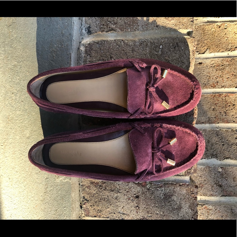 Michael kors purple moccasins